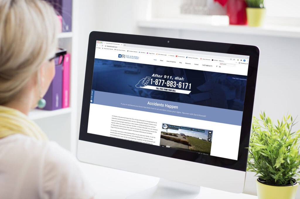 Website re-design www.dyeandrussell.com