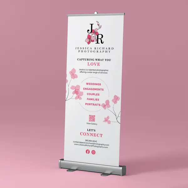 Jessica Richard Photography Studio Pullup Banner